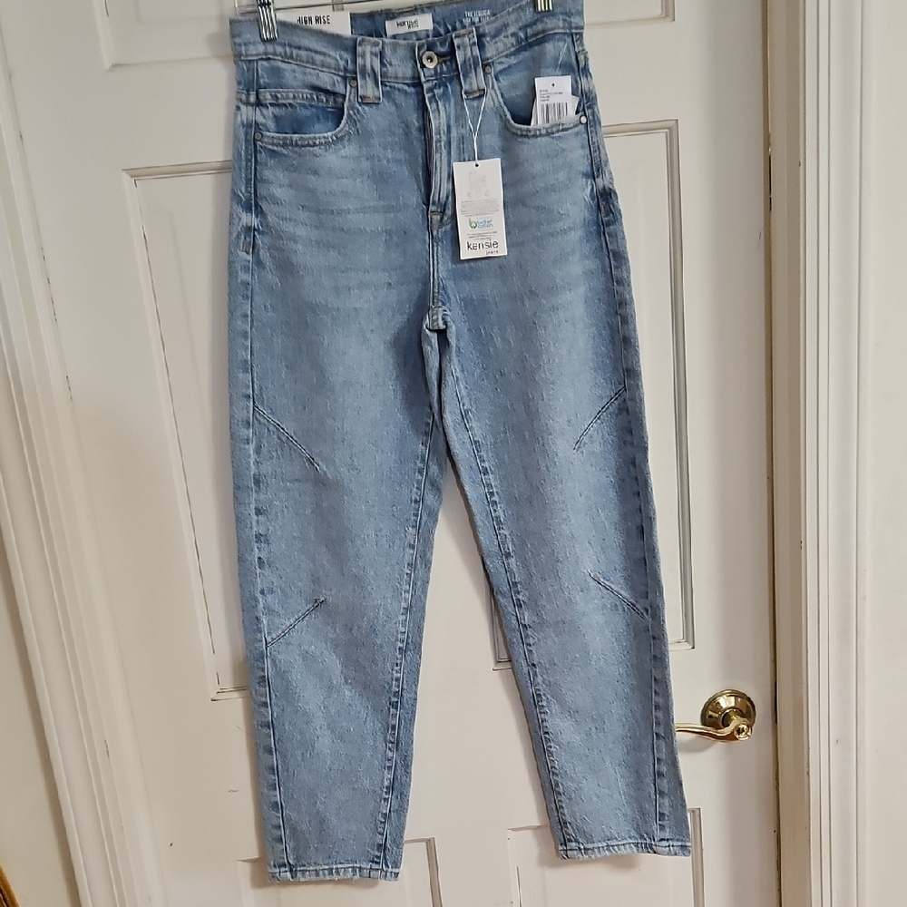 Kensie Blue Barrel Jeans Relaxed Fit